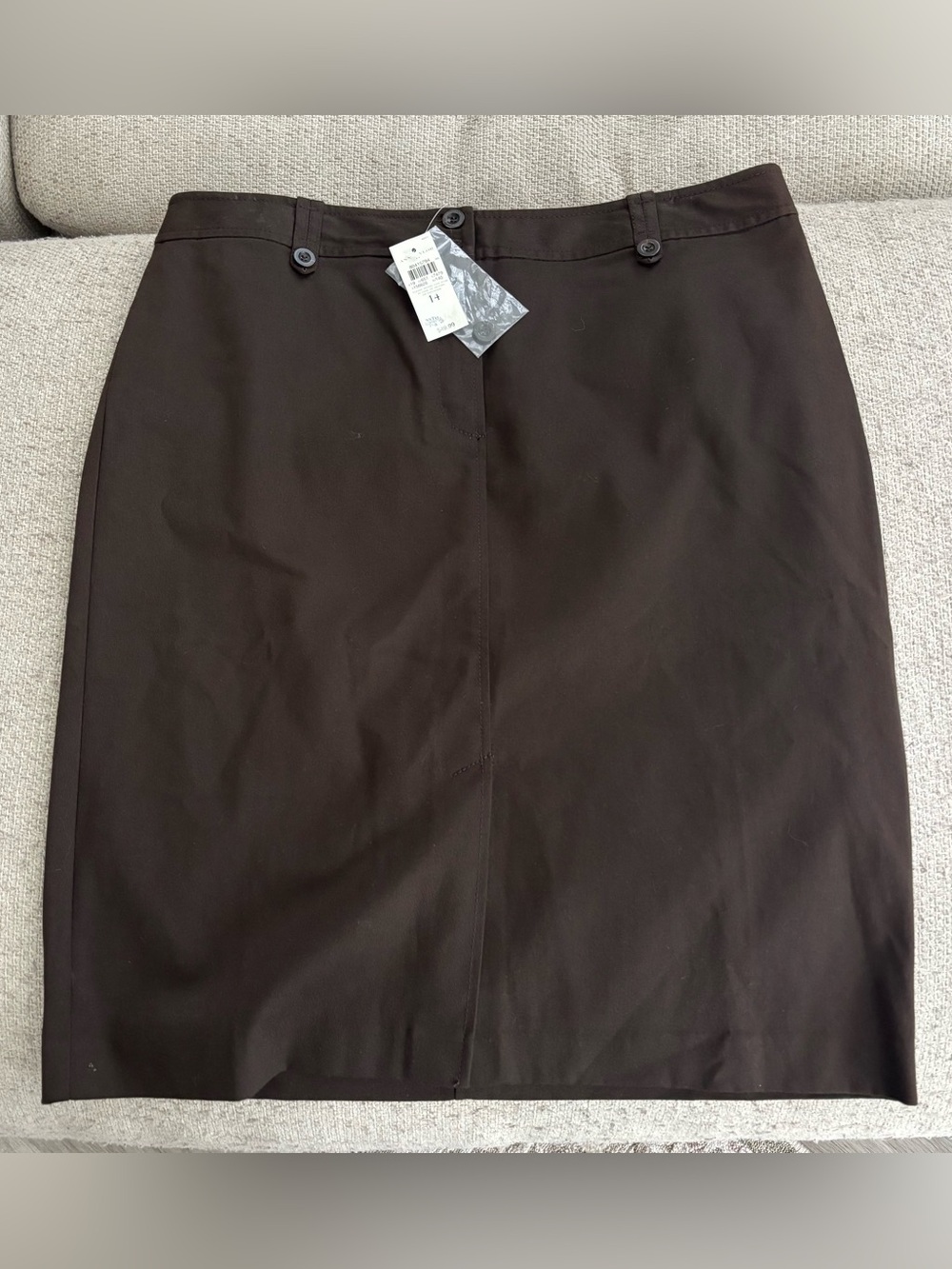 Ann Taylor Dark Brown Classic Pencil Skirt